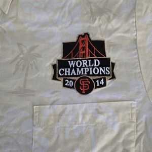 San Francisco Giants Shirt Mens L 2014 World Series Reyn Spooner Hawaiian Aloha